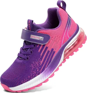 UBFEN Kids Sneakers Boys Girls Tennis Shoes for Running Athletic Walking Gym Sports Lightweight Breathable