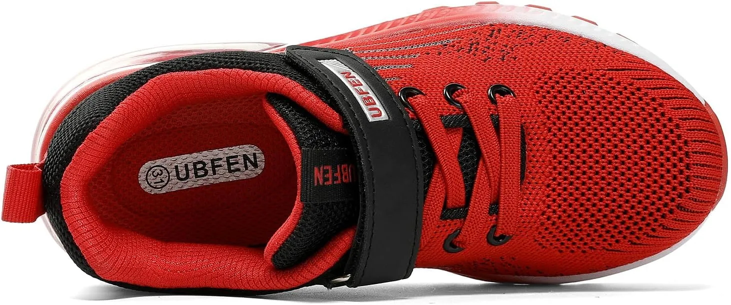 UBFEN Kids Sneakers Boys Girls Tennis Shoes for Running Athletic Walking Gym Sports Lightweight Breathable