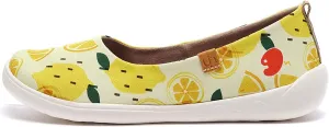 UIN Ballet Flats Shoes for Women Art Printed Wide Toe Casual Breathable Lightweight Slip On Women Loafers