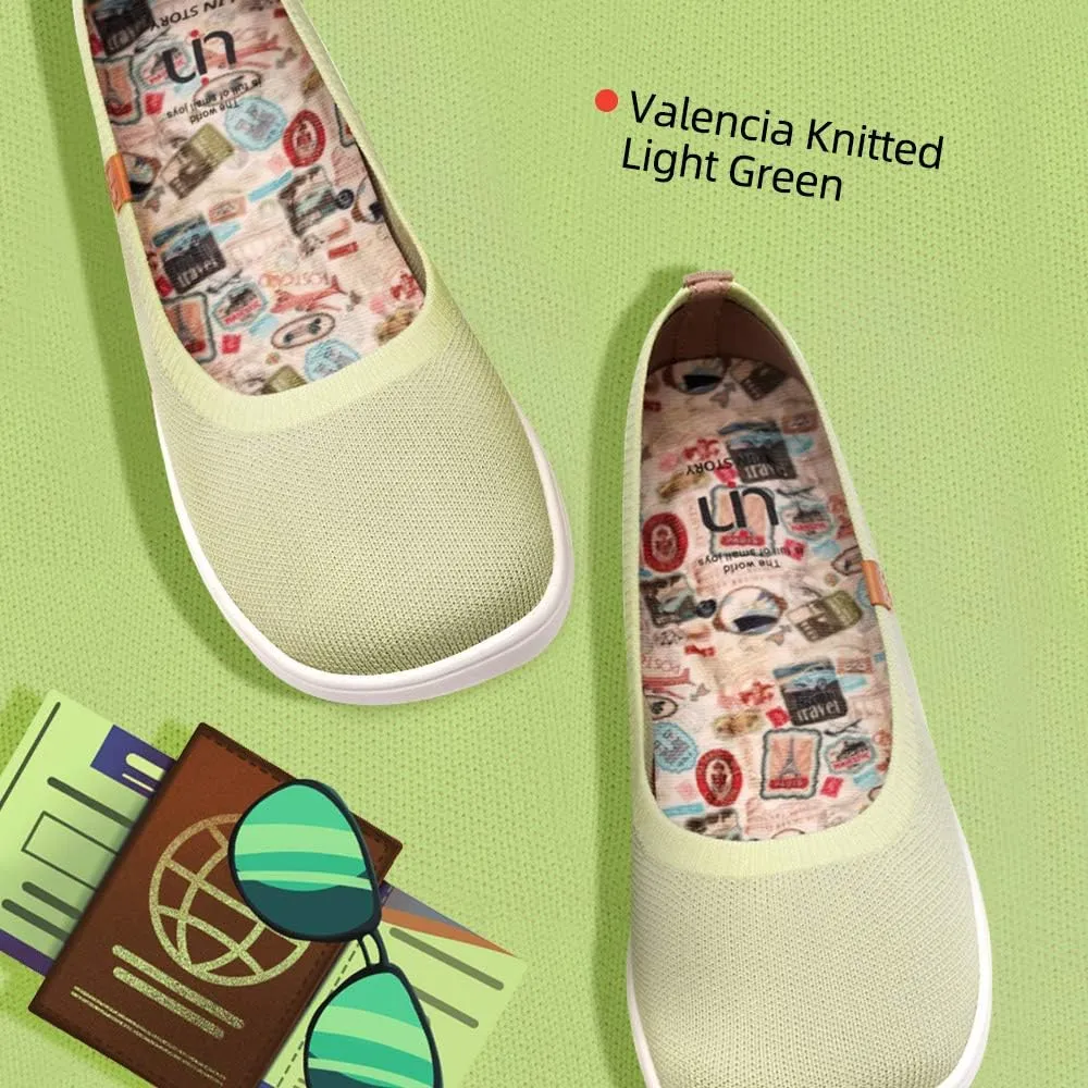 UIN Ballet Flats Shoes for Women Art Printed Wide Toe Casual Breathable Lightweight Slip On Women Loafers