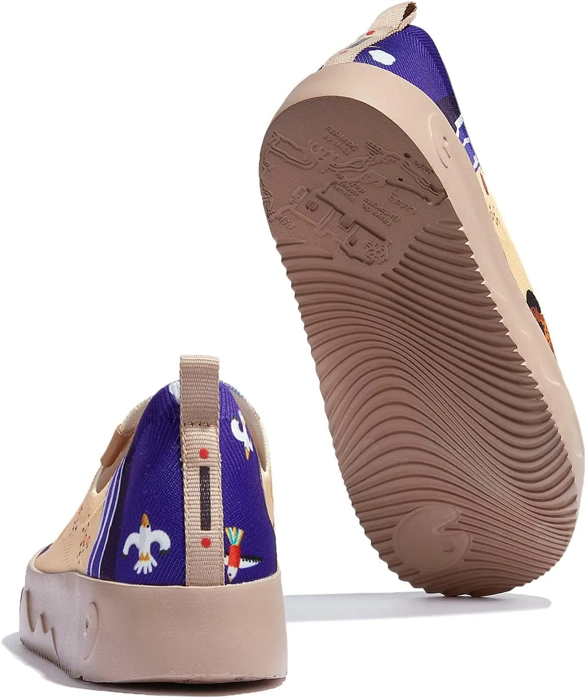 UIN Women's Art Painted Travel Shoes Slip On Casual Loafers Lightweight Comfort Fashion Sneaker Fuerteventura