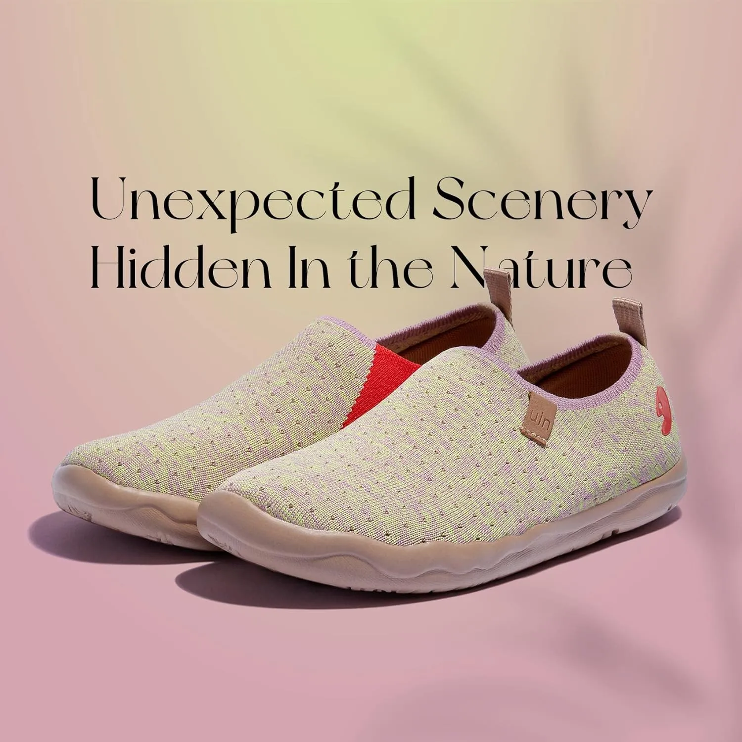 UIN Women's Slip Ons Lightweight Flats Sneakers Walking Casual Loafers Solid Color Travel Shoes