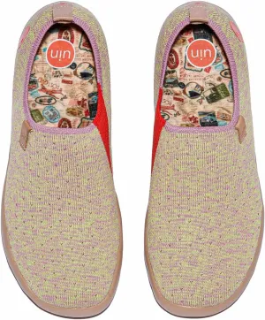 UIN Women's Slip Ons Lightweight Flats Sneakers Walking Casual Loafers Solid Color Travel Shoes
