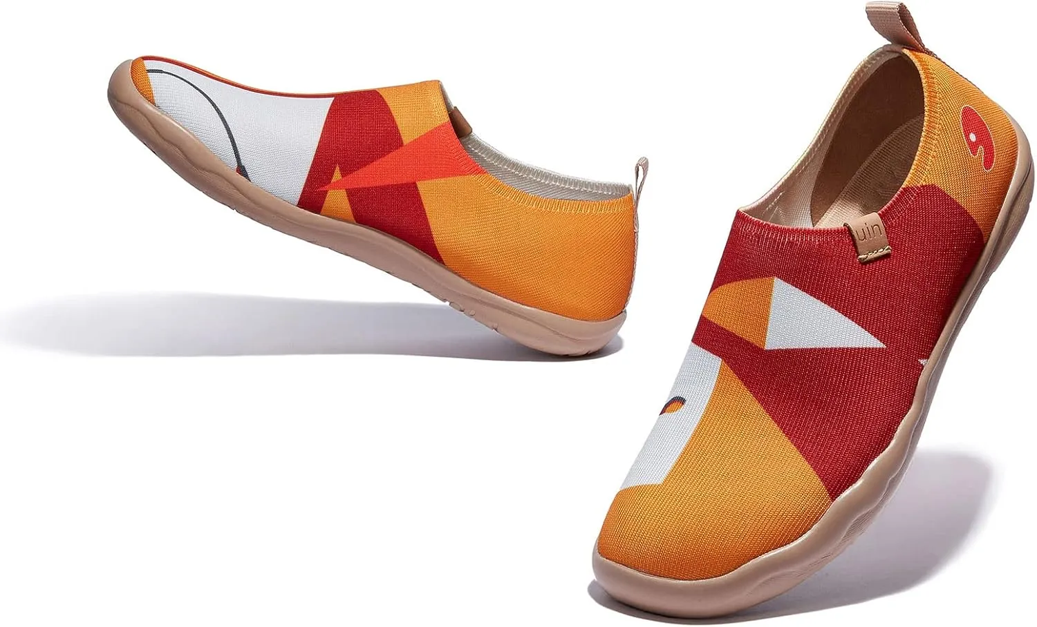 UIN Women's Slip Ons Lightweight Flats Walking Casual Loafers Travel Shoes Toledo Ⅰ Color & Geometry