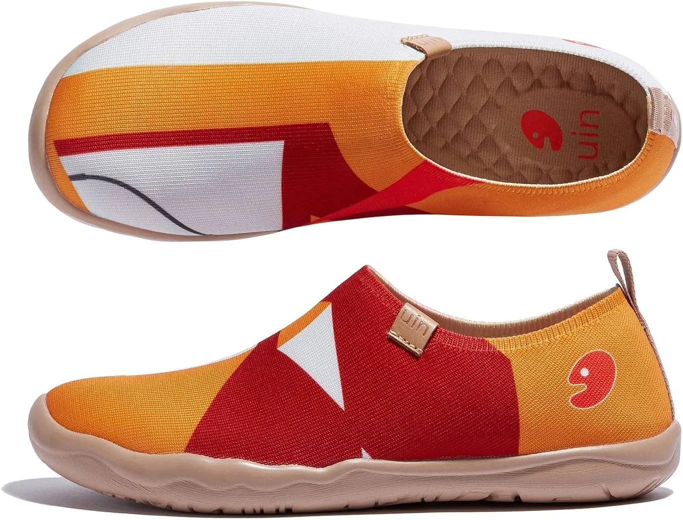 UIN Women's Slip Ons Lightweight Flats Walking Casual Loafers Travel Shoes Toledo Ⅰ Color & Geometry