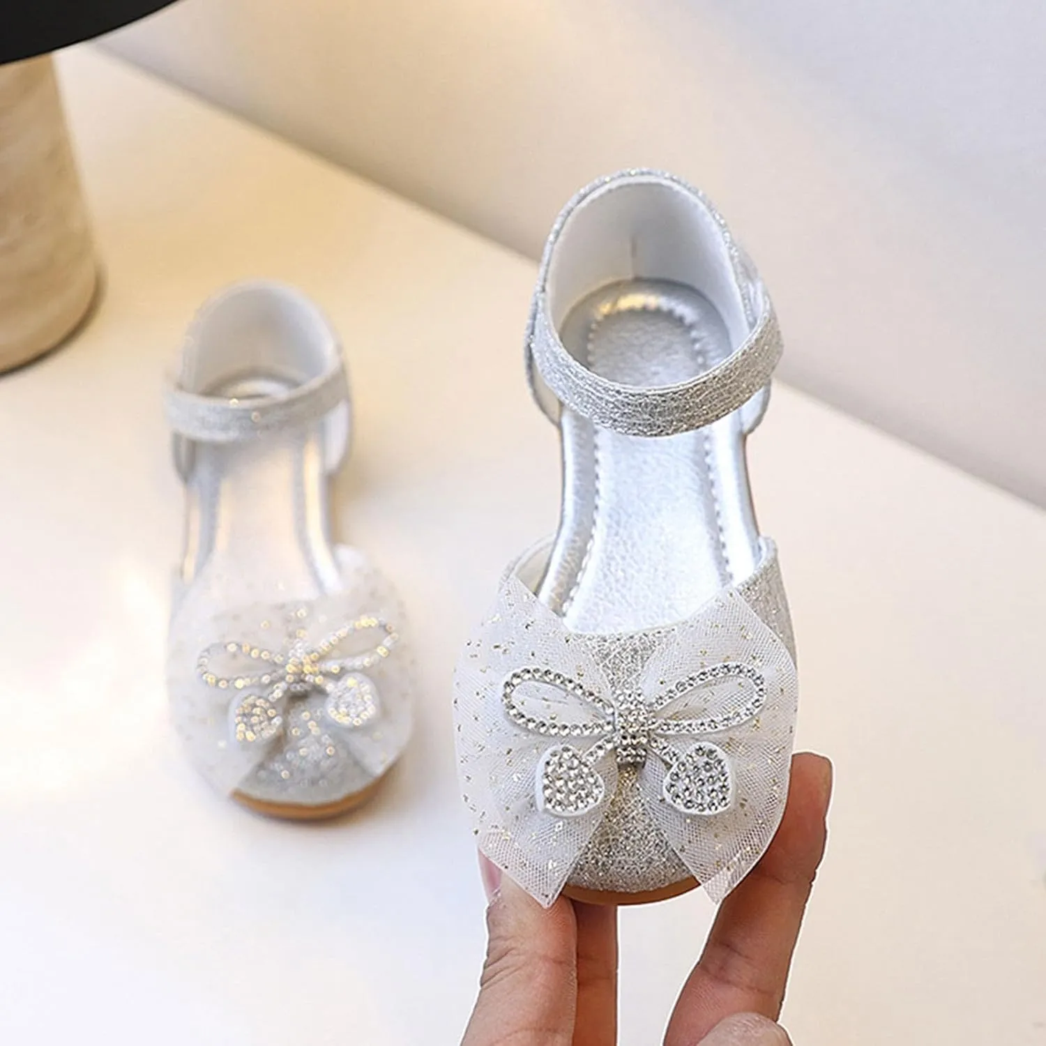 Uniforms Shoes New Children's Small Leather Shoes with Closures for Spring and Summer Korean Girls' Bowknot