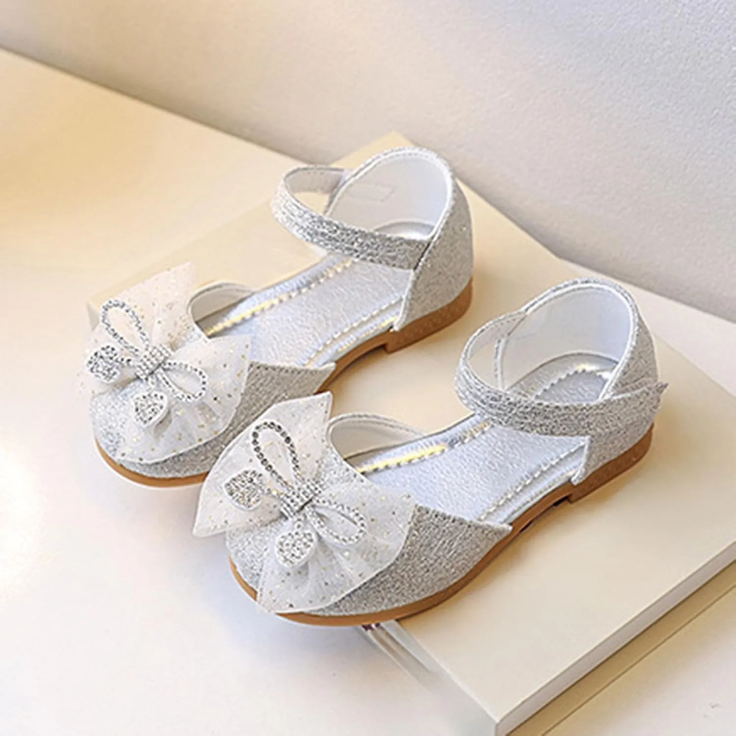 Uniforms Shoes New Children's Small Leather Shoes with Closures for Spring and Summer Korean Girls' Bowknot