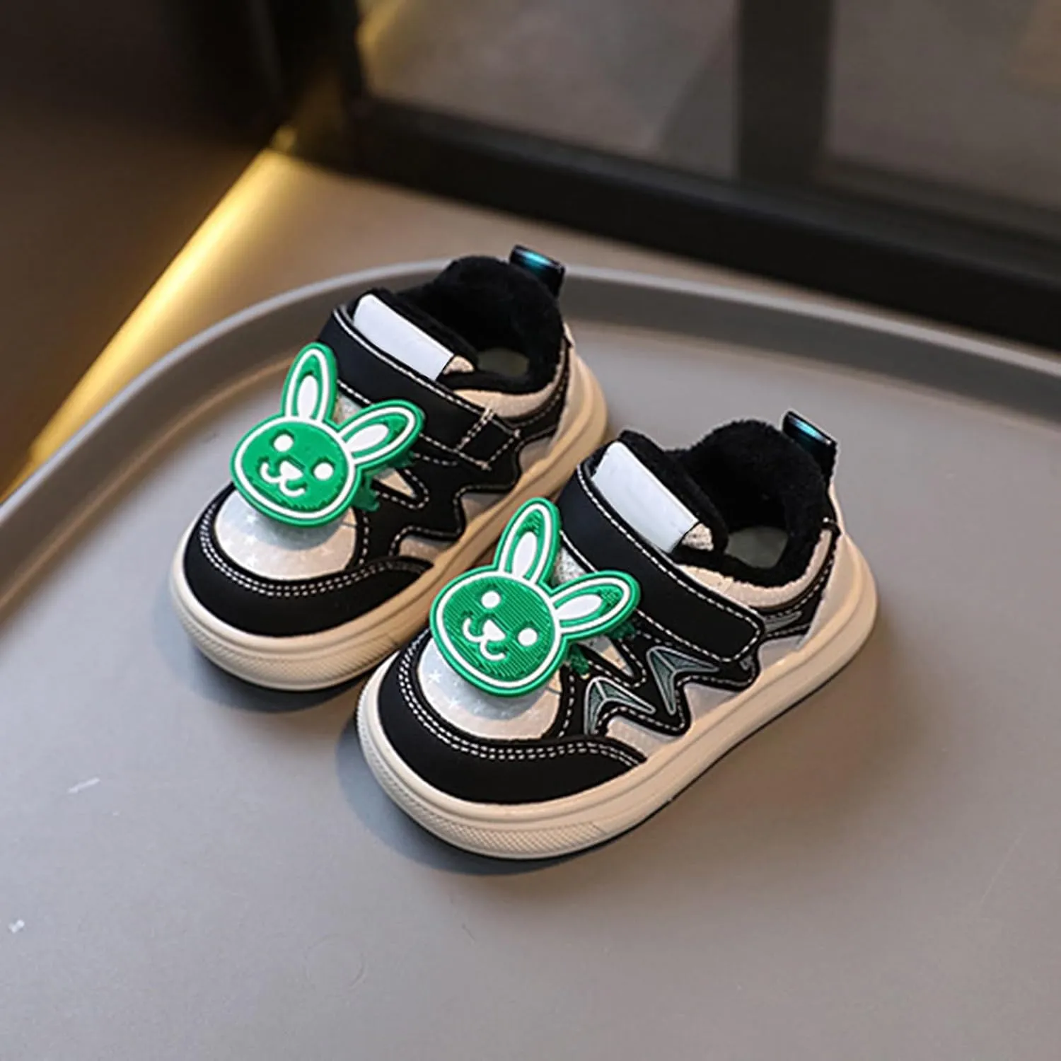 Unisex Baby Canvas Shoes Girls Infant Sneakers Non-Slip Soft Rubber Sole Toddler Crib First Walkers Lightweight Shoes