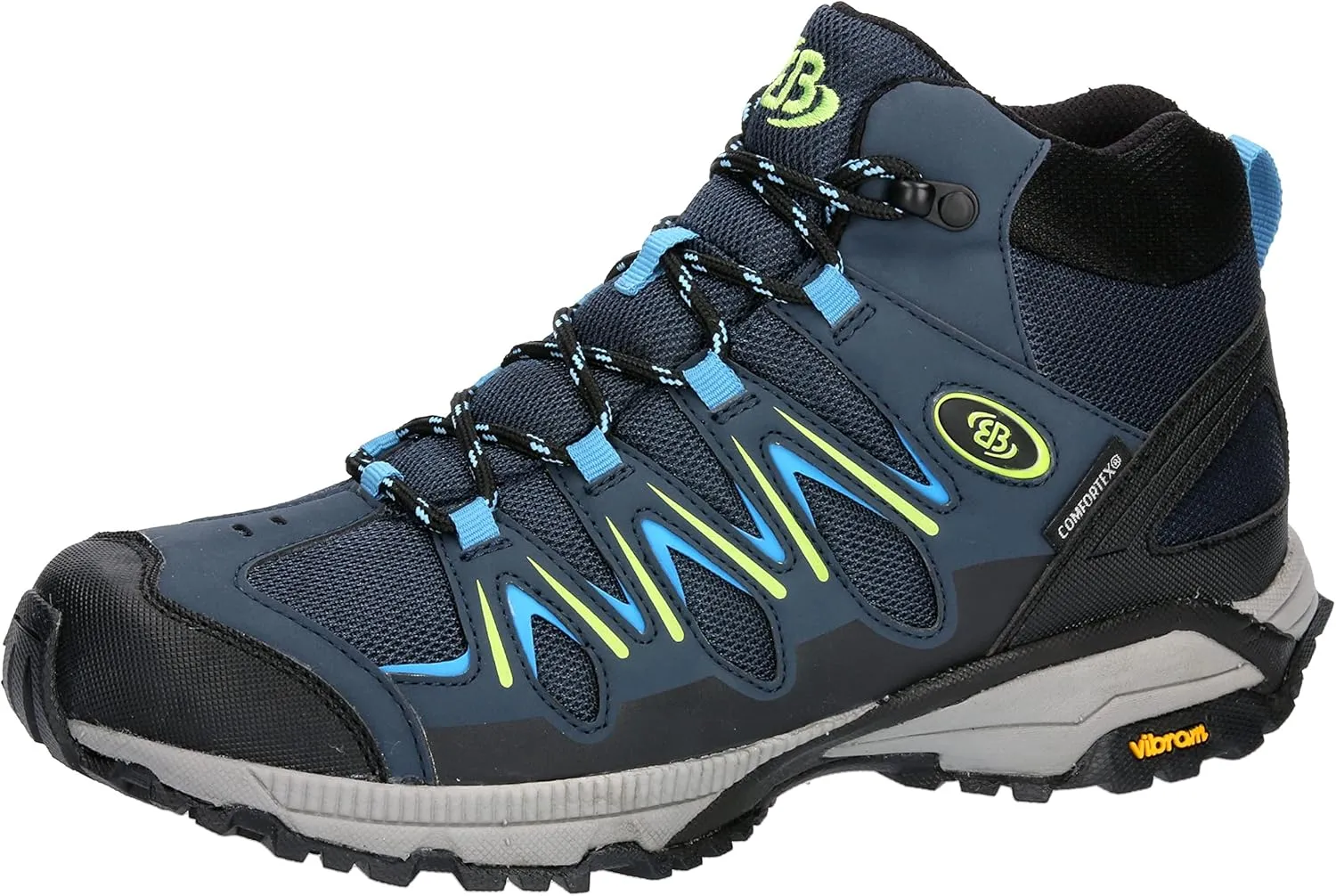 Unisex Expedition Mid Trail Running Shoes, Navy Blue Lemon, 10