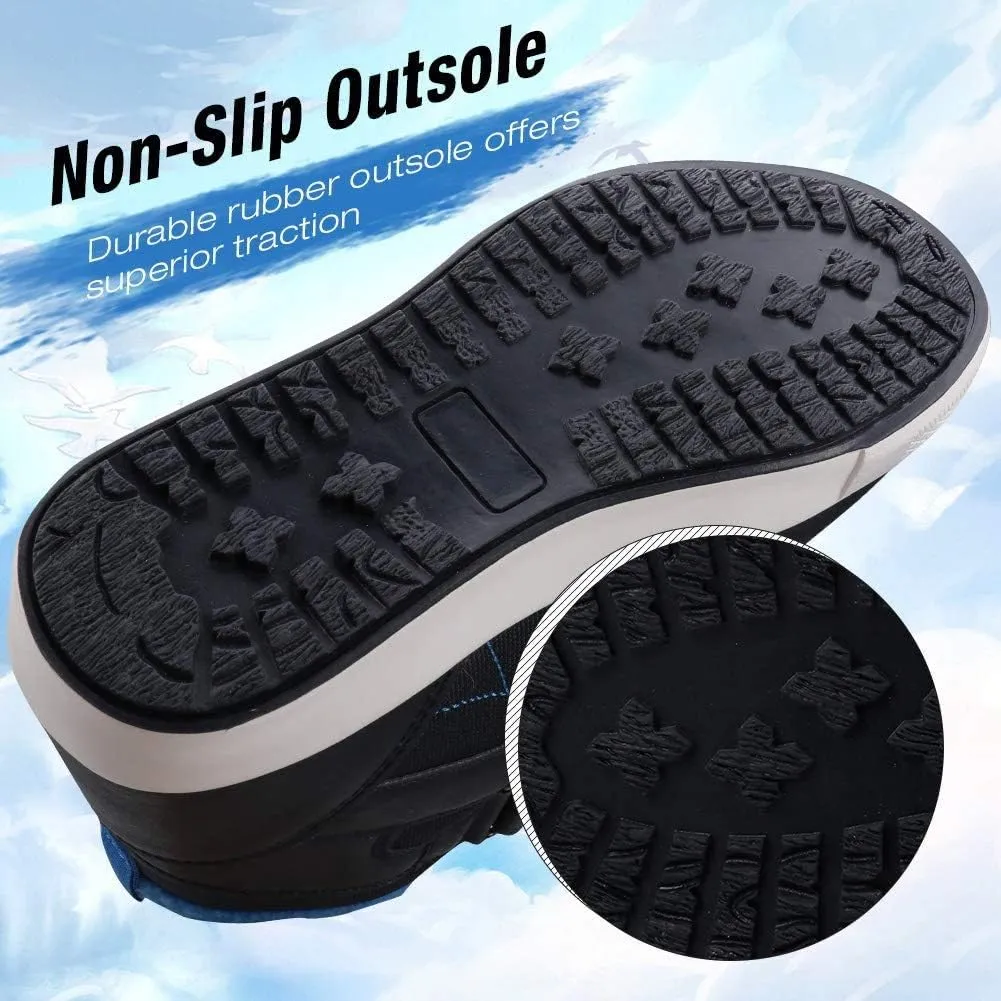 UOVO Kids Boys Shoes Water Resistant Boots Non-Slip Mid-Top Skateboarding Childern Athletic (Little/Big Kids)