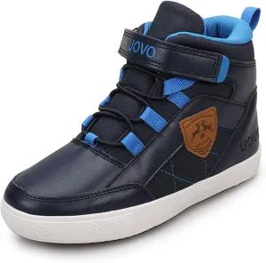 UOVO Kids Boys Shoes Water Resistant Boots Non-Slip Mid-Top Skateboarding Childern Athletic (Little/Big Kids)