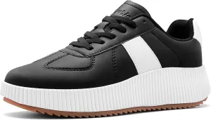 UUBARIS Women's Chunky Platform Fashion Sneakers Dressy Casual Walking Shoes Comfort Tennis Shoes