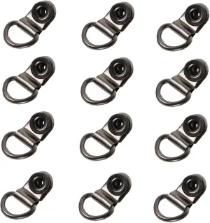 VALICLUD 20pcs Alloy Boot Hooks High Top Shoe Hooks Snail Hooks Boot Eyelet Repair Kit for Hiking Shoes Fashion Shoe Lace Holders Metal Shoe Buckles for Camping