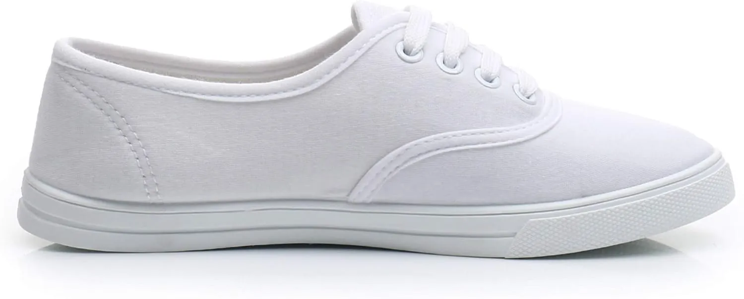 VenusCelia Women's Rainbow Canvas Lace Up SneakerⅡ