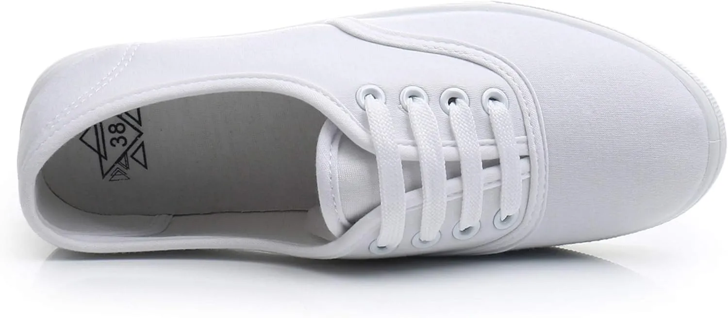 VenusCelia Women's Rainbow Canvas Lace Up SneakerⅡ