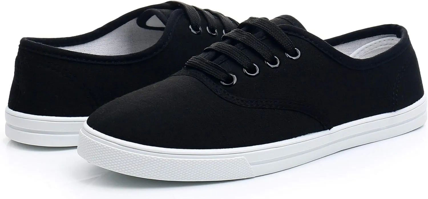 VenusCelia Women's Rainbow Canvas Lace Up SneakerⅡ