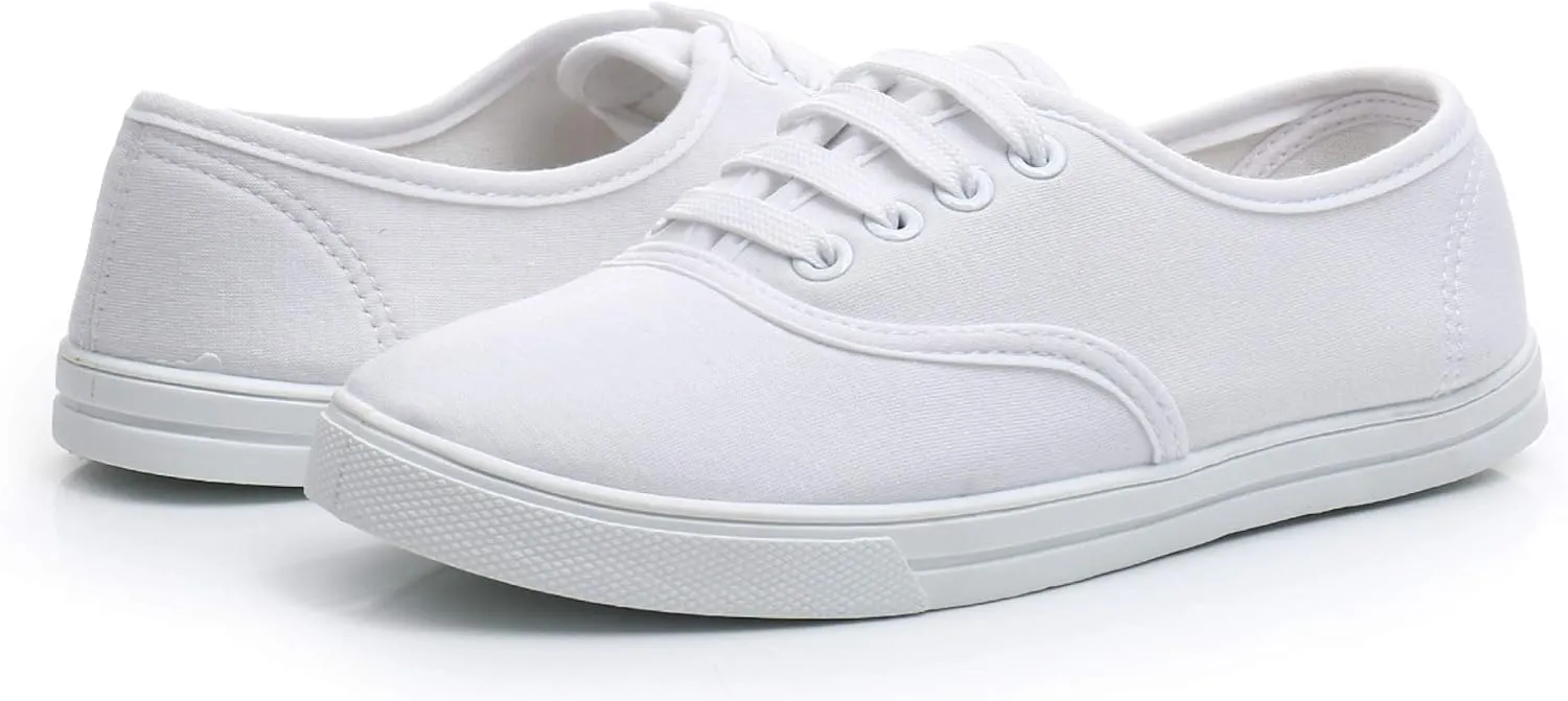 VenusCelia Women's Rainbow Canvas Lace Up SneakerⅡ