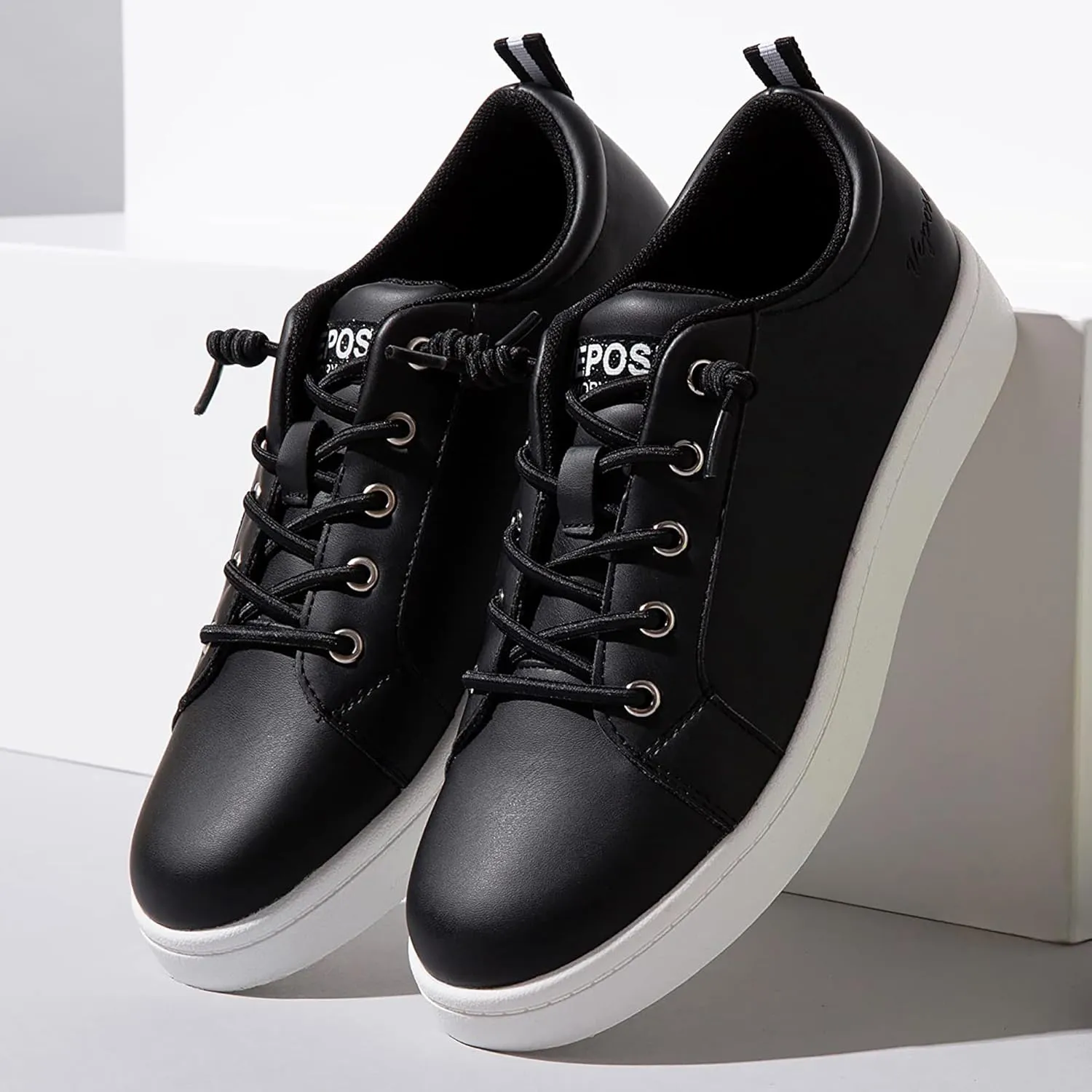 Vepose Women's Walking Casual Sneakers, Dressy Arch Support Comfortable Low Top Tennis Lace up 8003 Shoes