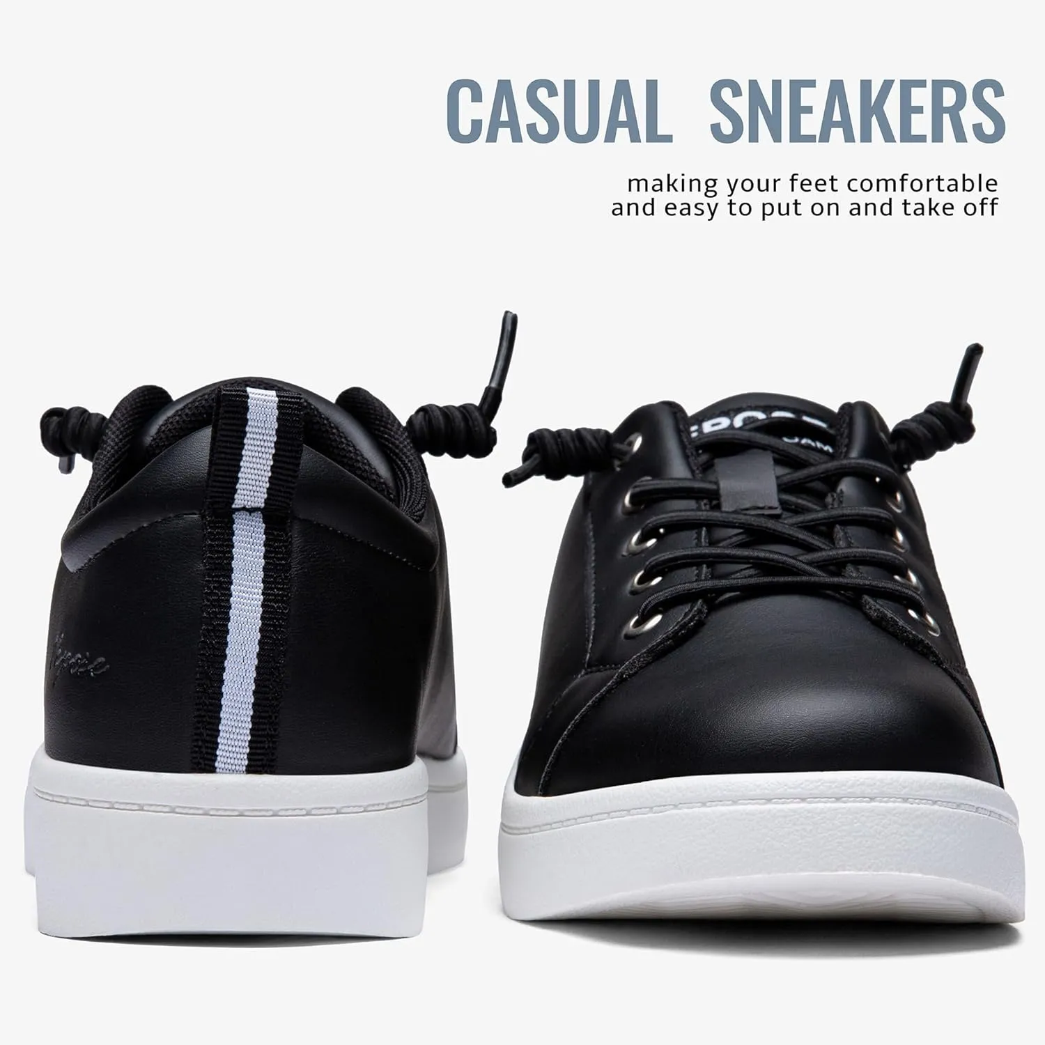 Vepose Women's Walking Casual Sneakers, Dressy Arch Support Comfortable Low Top Tennis Lace up 8003 Shoes
