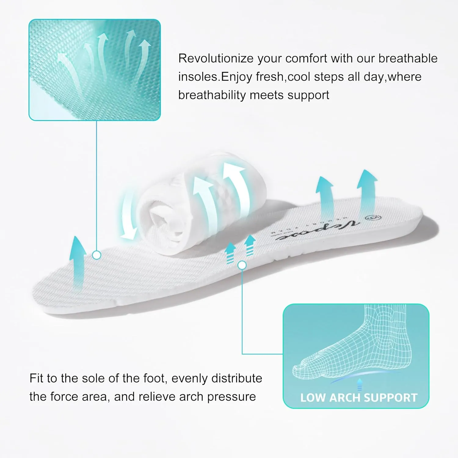Vepose Women's Walking Casual Sneakers, Dressy Arch Support Comfortable Low Top Tennis Lace up 8003 Shoes