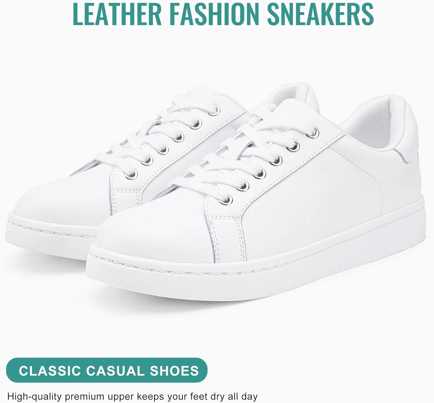 Vepose Women's Walking Casual Sneakers, Dressy Arch Support Comfortable Low Top Tennis Lace up 8003 Shoes