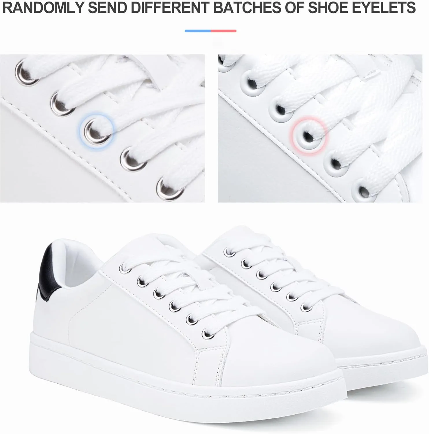 Vepose Women's Walking Casual Sneakers, Dressy Arch Support Comfortable Low Top Tennis Lace up 8003 Shoes