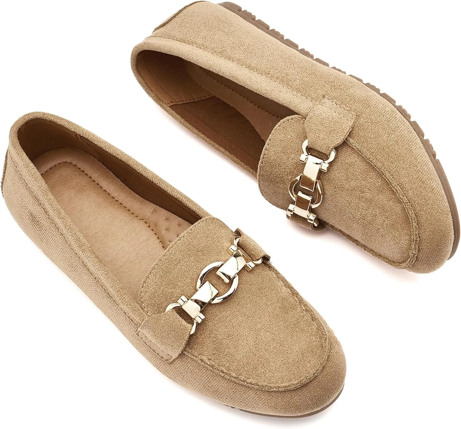 VERDASCO Women's Loafers Comfort Slip-Ons Flat Work Shoes Casual Moccasins Penny Loafers Lady Dress Shoes