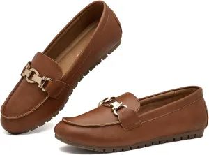 VERDASCO Women's Loafers Comfort Slip-Ons Flat Work Shoes Casual Moccasins Penny Loafers Lady Dress Shoes