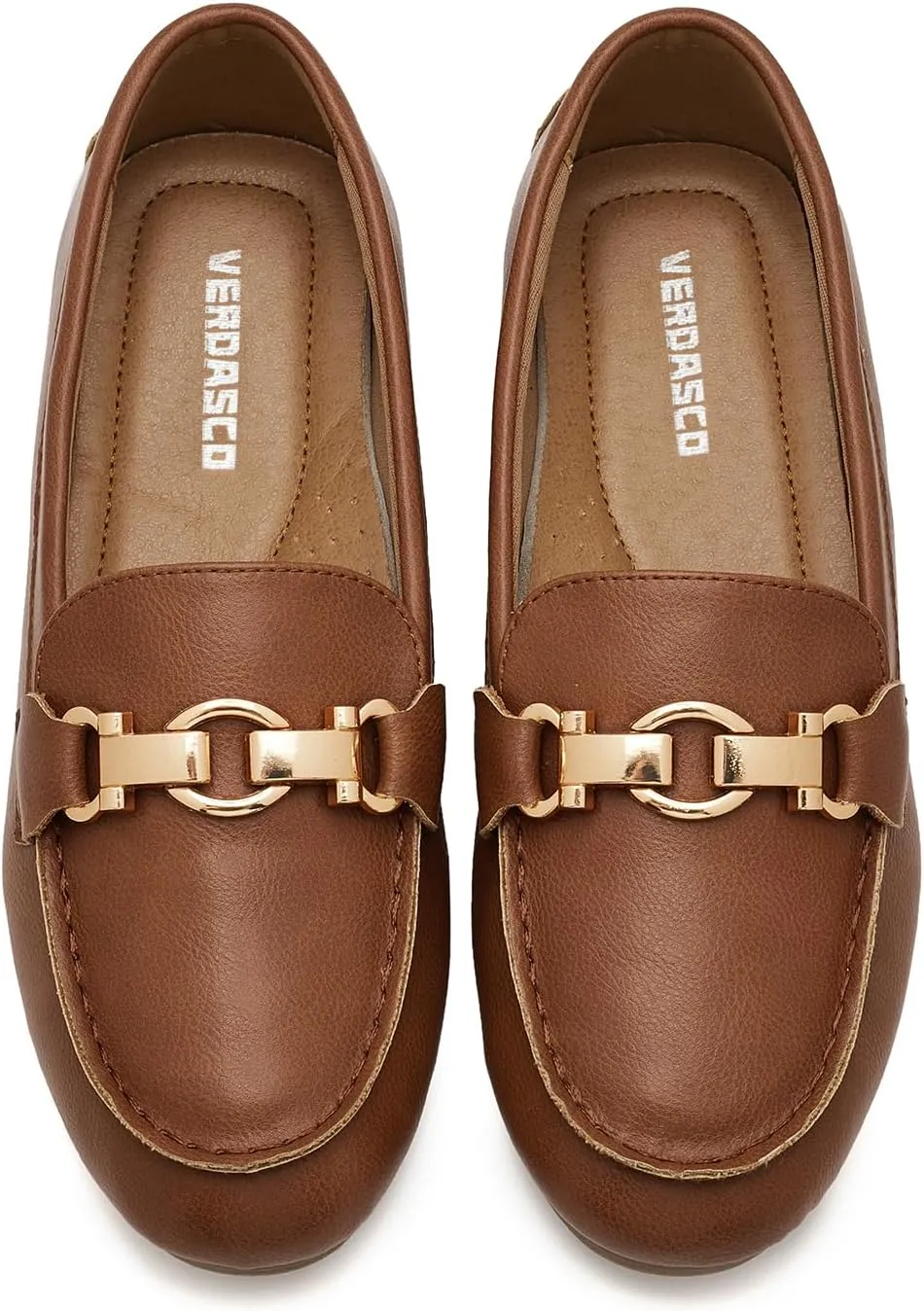 VERDASCO Women's Loafers Comfort Slip-Ons Flat Work Shoes Casual Moccasins Penny Loafers Lady Dress Shoes