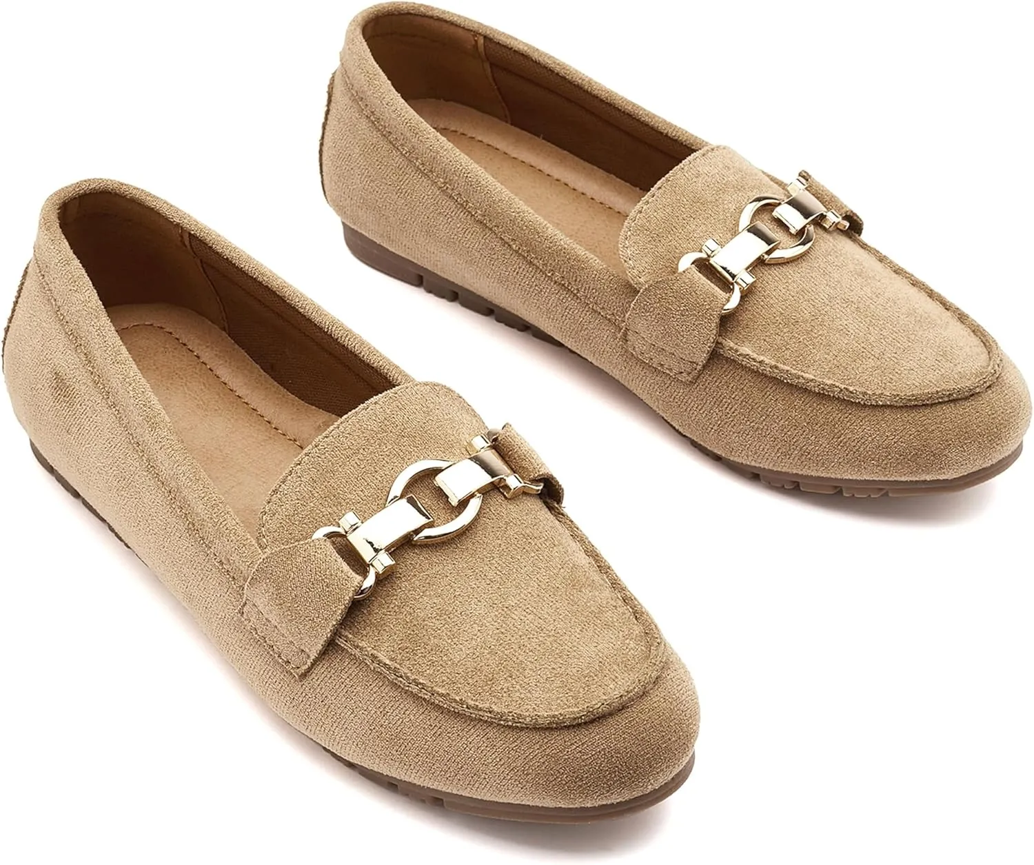VERDASCO Women's Loafers Comfort Slip-Ons Flat Work Shoes Casual Moccasins Penny Loafers Lady Dress Shoes