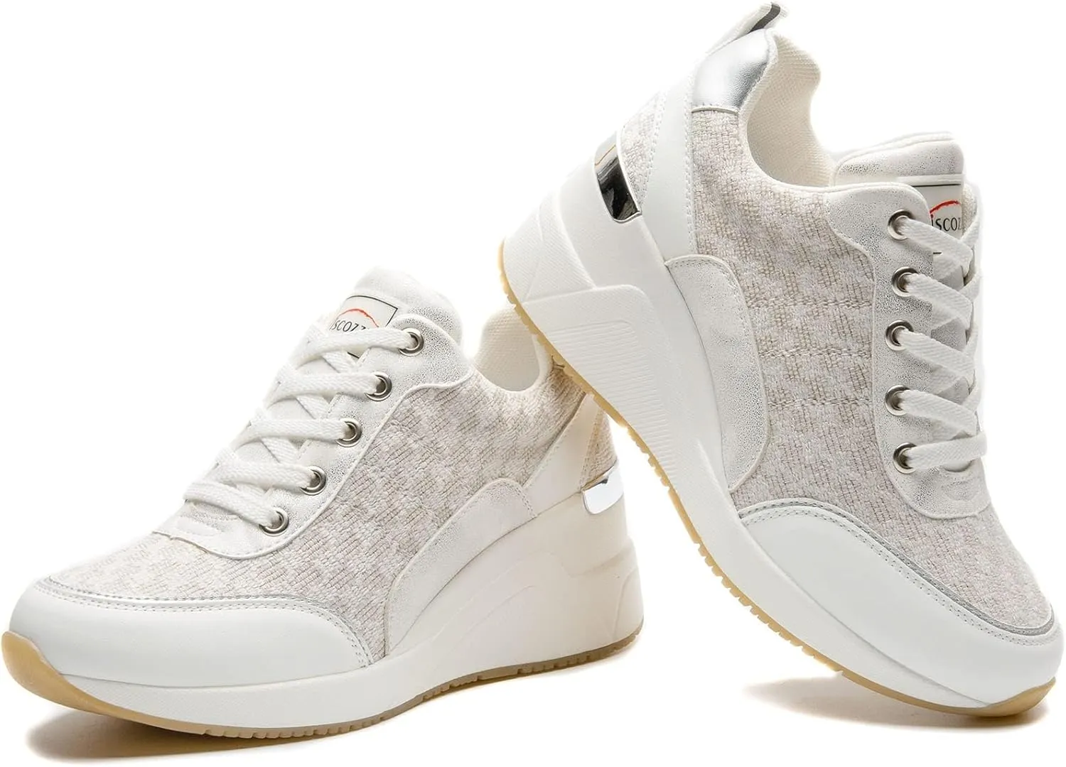 Viscozzy High Heel Wedge Sneakers for Women