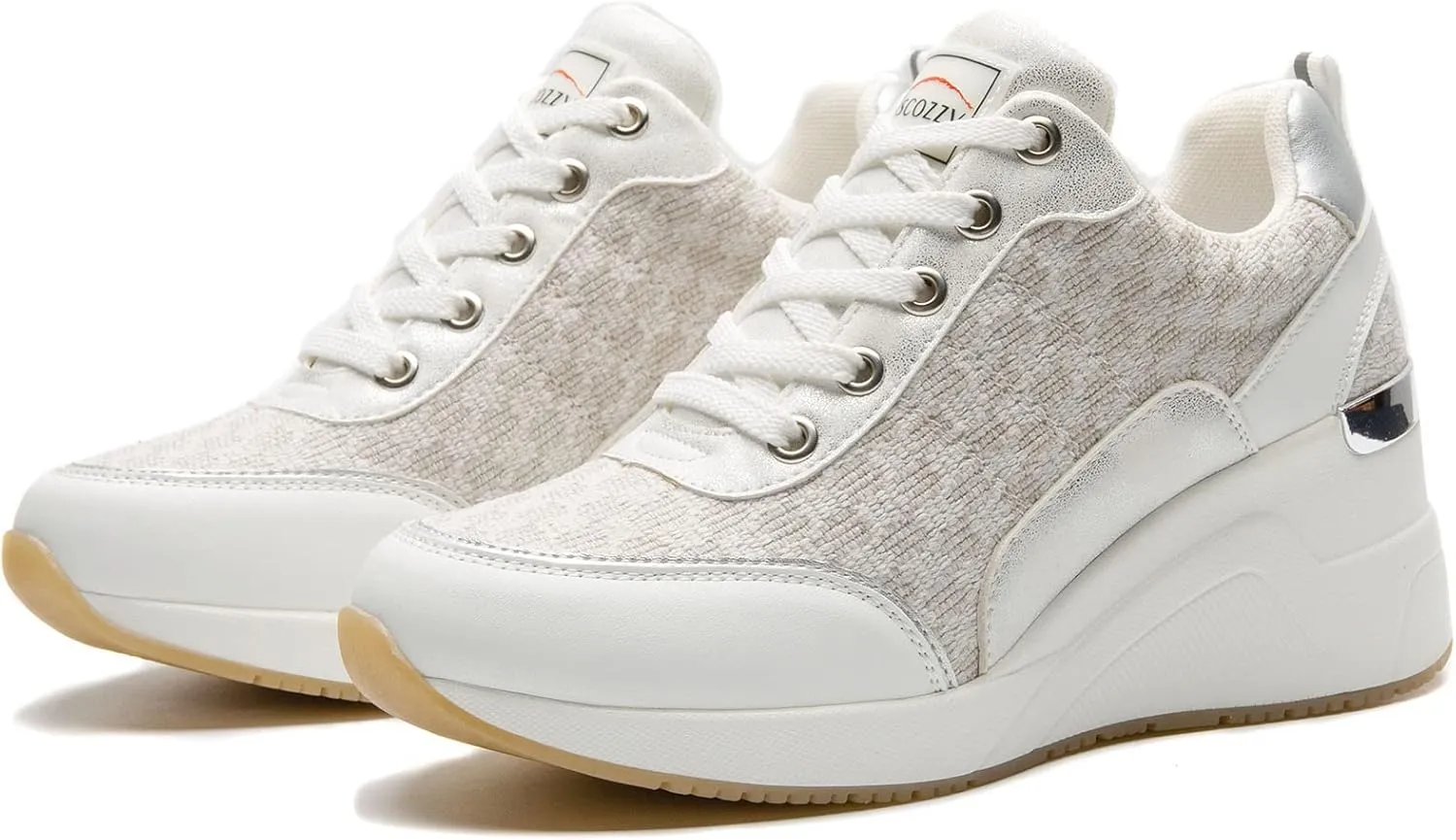 Viscozzy High Heel Wedge Sneakers for Women