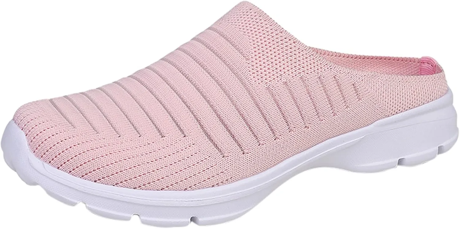 Walking Tennis Shoes for Women Breathable Knitted Mesh Non Slip Sneakers Fashion Couple Matching Walking Shoes
