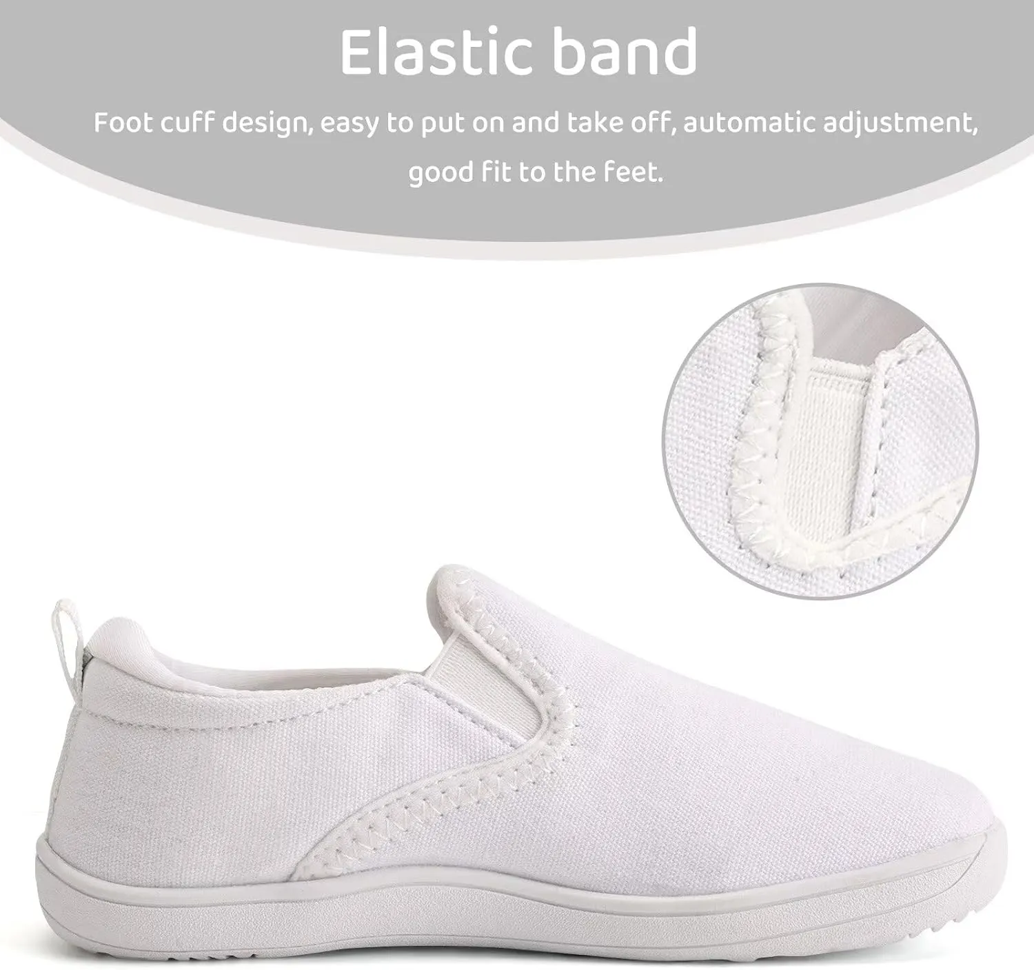 WateLves Toddler Little Kid Wide Barefoot Shoes Boys Girls Minimalist Slip On Sneakers Canvas Walking Shoes Fit Naturally Zero Drop Sole
