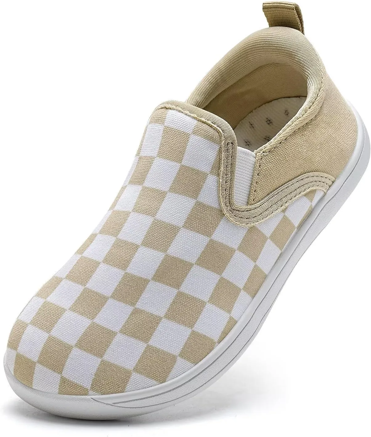 WateLves Toddler Little Kid Wide Barefoot Shoes Boys Girls Minimalist Slip On Sneakers Canvas Walking Shoes Fit Naturally Zero Drop Sole