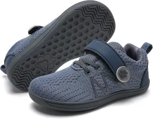 WateLves Toddler Shoes Little Kids Boys Girls Wide Barefoot Shoes Minimalist Walking Sneakers Breathable Lightweight Fit Naturally Zero Drop Sole
