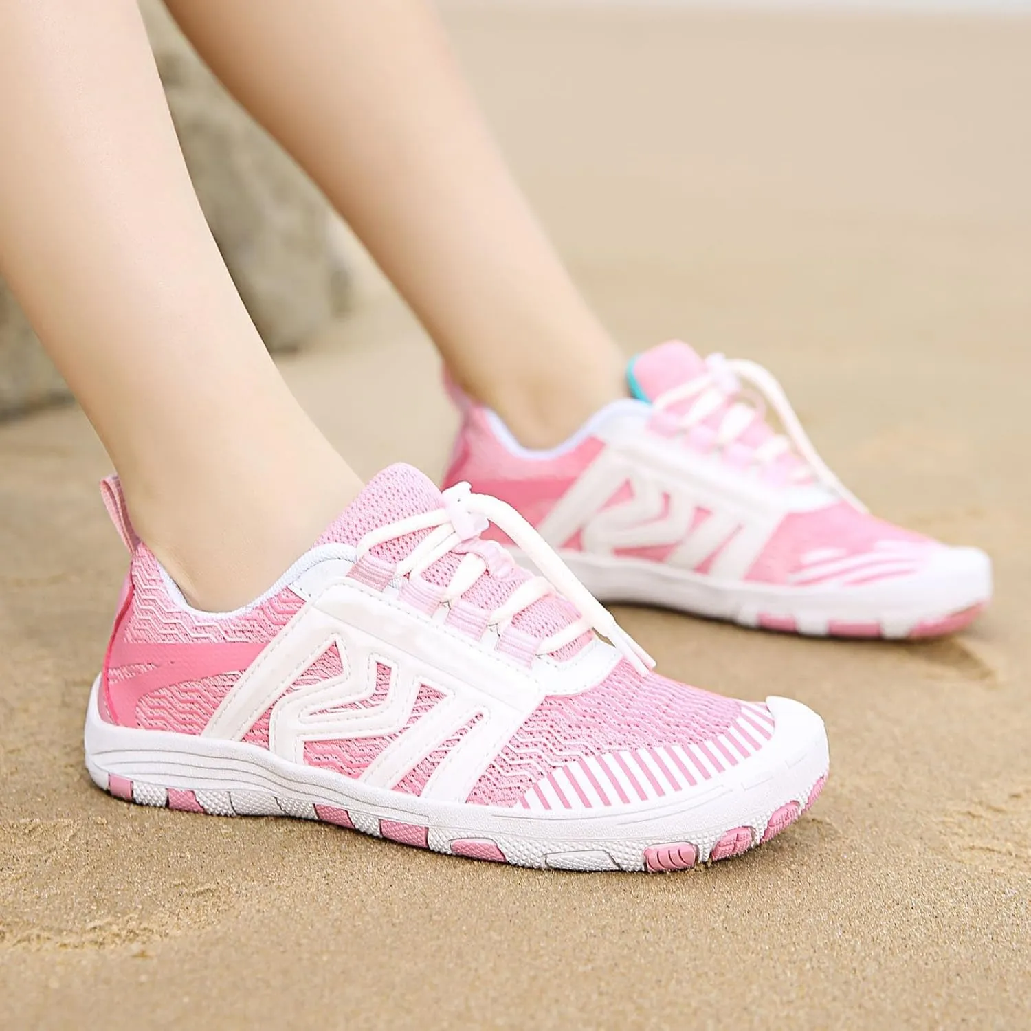 Water Shoes Quick-Dry Barefoot Beach Sport Swim Surf Pool Hiking Diving Walking,Aqua Water for Men Women Couple Summer Breathable Non Slip Hiking Sneaker Comfy House Sports Shoe with Cushioned Sole