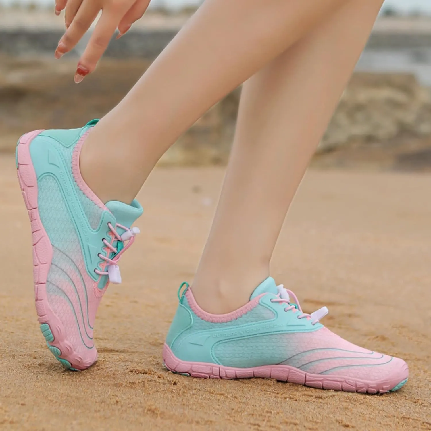 Water Sports Shoes Mens Womens Quick Dry Barefoot Aqua Swim Beach Pool Surf Hiking Kayaking Diving Yoga Breathable Design