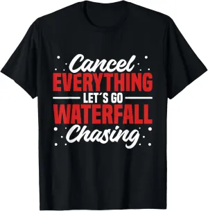Waterfall Chasing Hiking Boots Trekking Hike Waterfall Lover T-Shirt