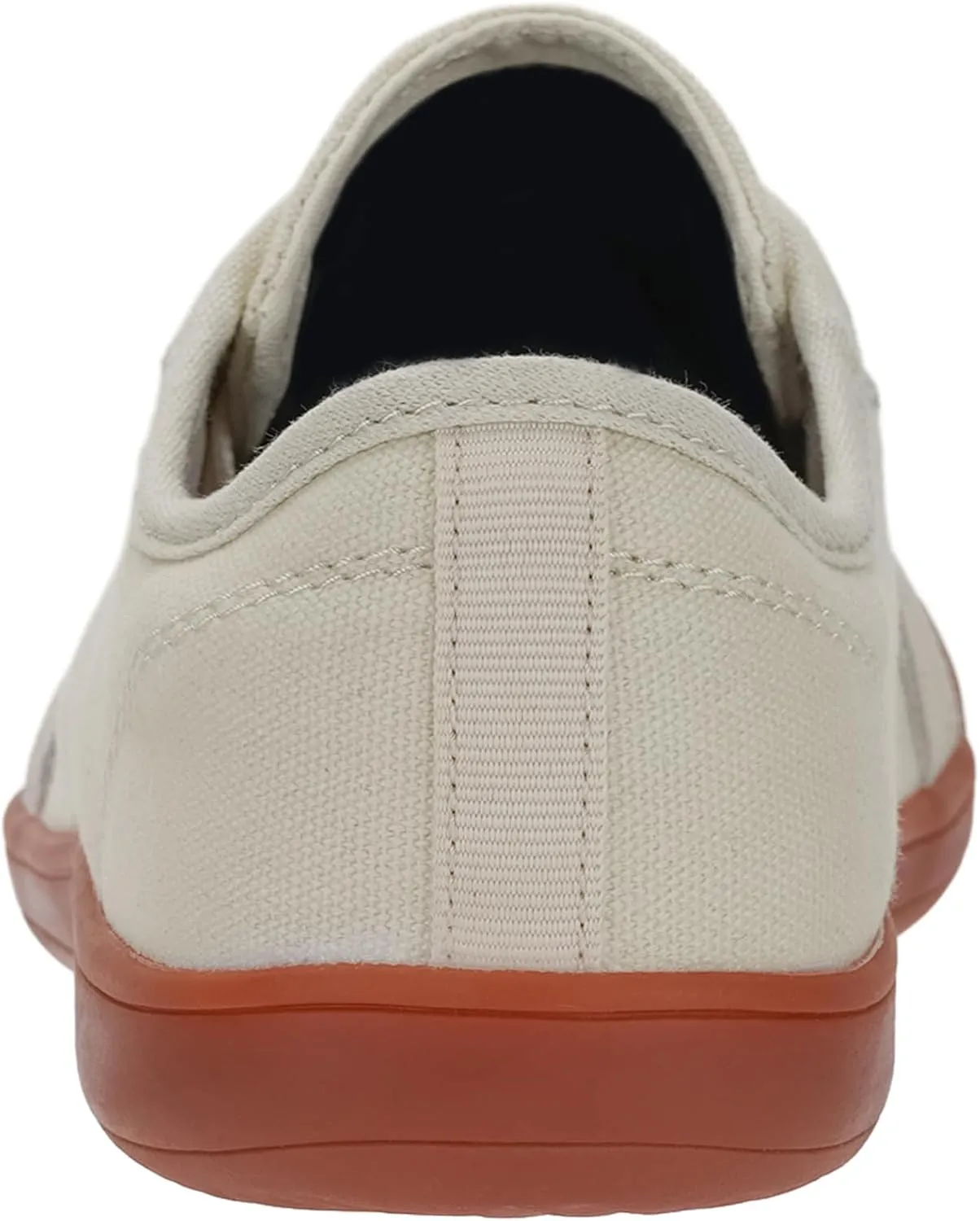 WHITIN Women's Canvas/Leather Barefoot Shoes | Wide Width Minimalist Sneakers | Classic Fit Low Top