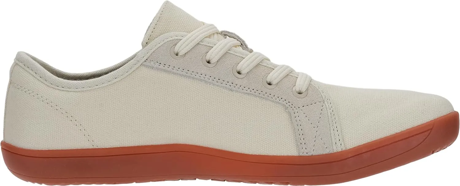 WHITIN Women's Canvas/Leather Barefoot Shoes | Wide Width Minimalist Sneakers | Classic Fit Low Top
