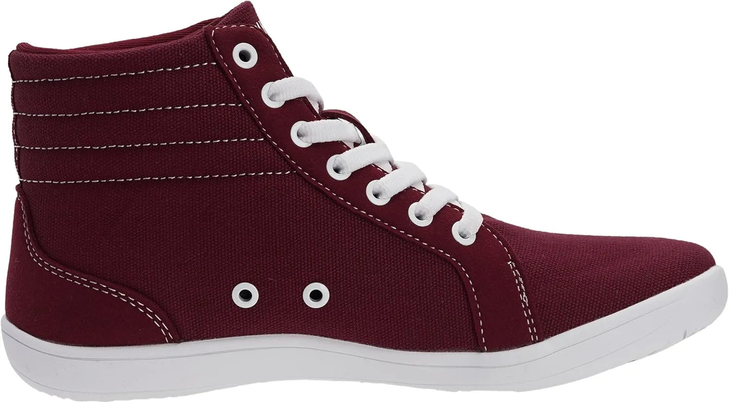 WHITIN Women's Wide High-Top Canvas Barefoot Sneakers | Minimalist Street-Ready Fit | Comfort-Forward Ankle Support
