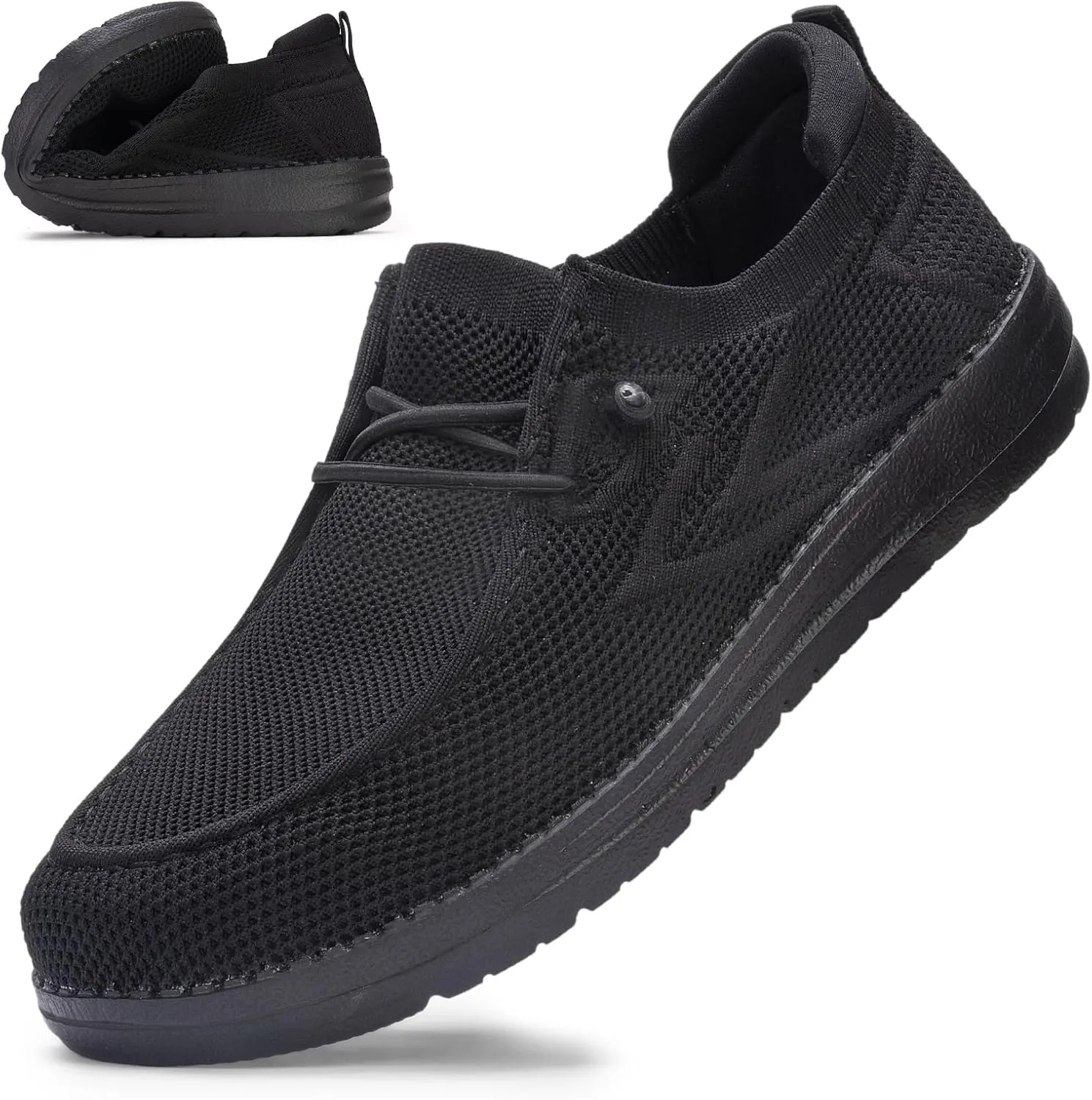 Wide Toe Box Shoes for Men Extra Wide Width Diabetic Shoes Men's Loafers & Slip-ons Arch Support Plantar Fasciitis Walking Loafers