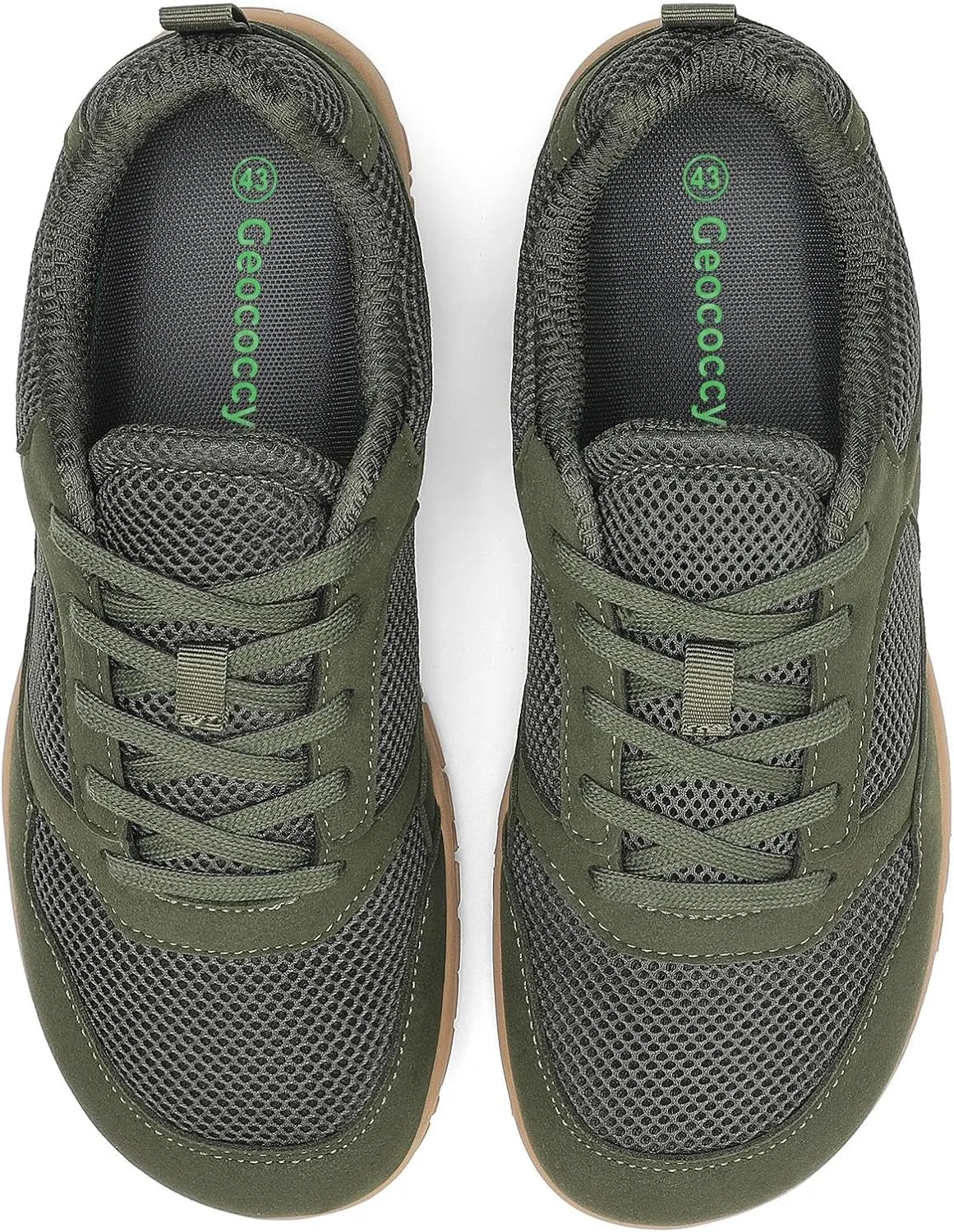 Wide Toe Box Walking Shoes for Men, Zero Drop Road Running Shoes, Lightweight, Breathable, for Tennis, Gym