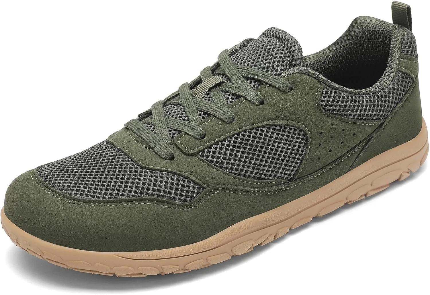 Wide Toe Box Walking Shoes for Men, Zero Drop Road Running Shoes, Lightweight, Breathable, for Tennis, Gym