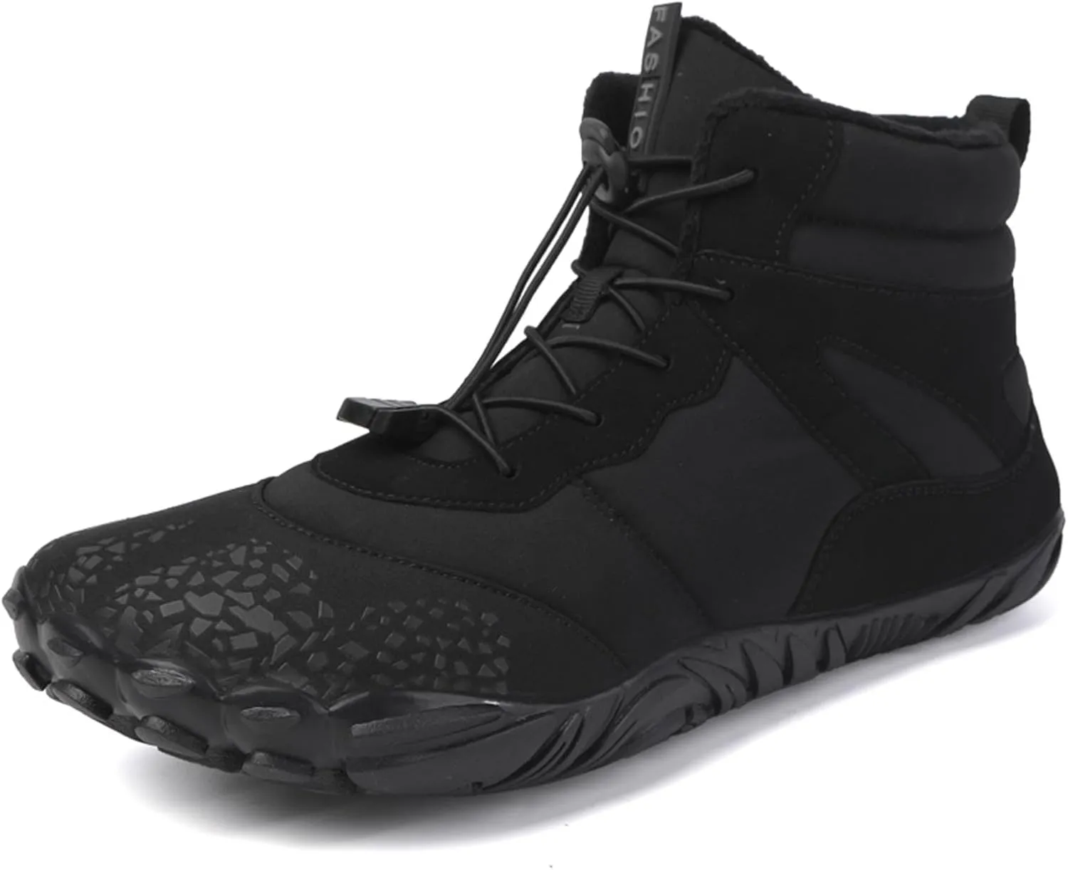 Winter Barefoot Shoes Mens Wide Toe Box Trail Runner Womens Minimalist Zero Drop Sole Walking Shoes Casual Hiking Cotton Boots Sneakers