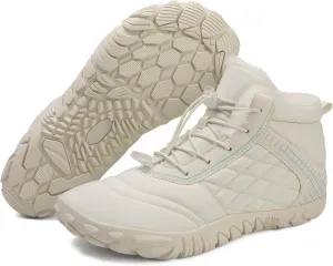 Winter Barefoot Shoes Snow Boots for Women & Men – Warm Fur Lined Hike Barefoot Footwear Lightweight Water-Resistant Ankle Boots