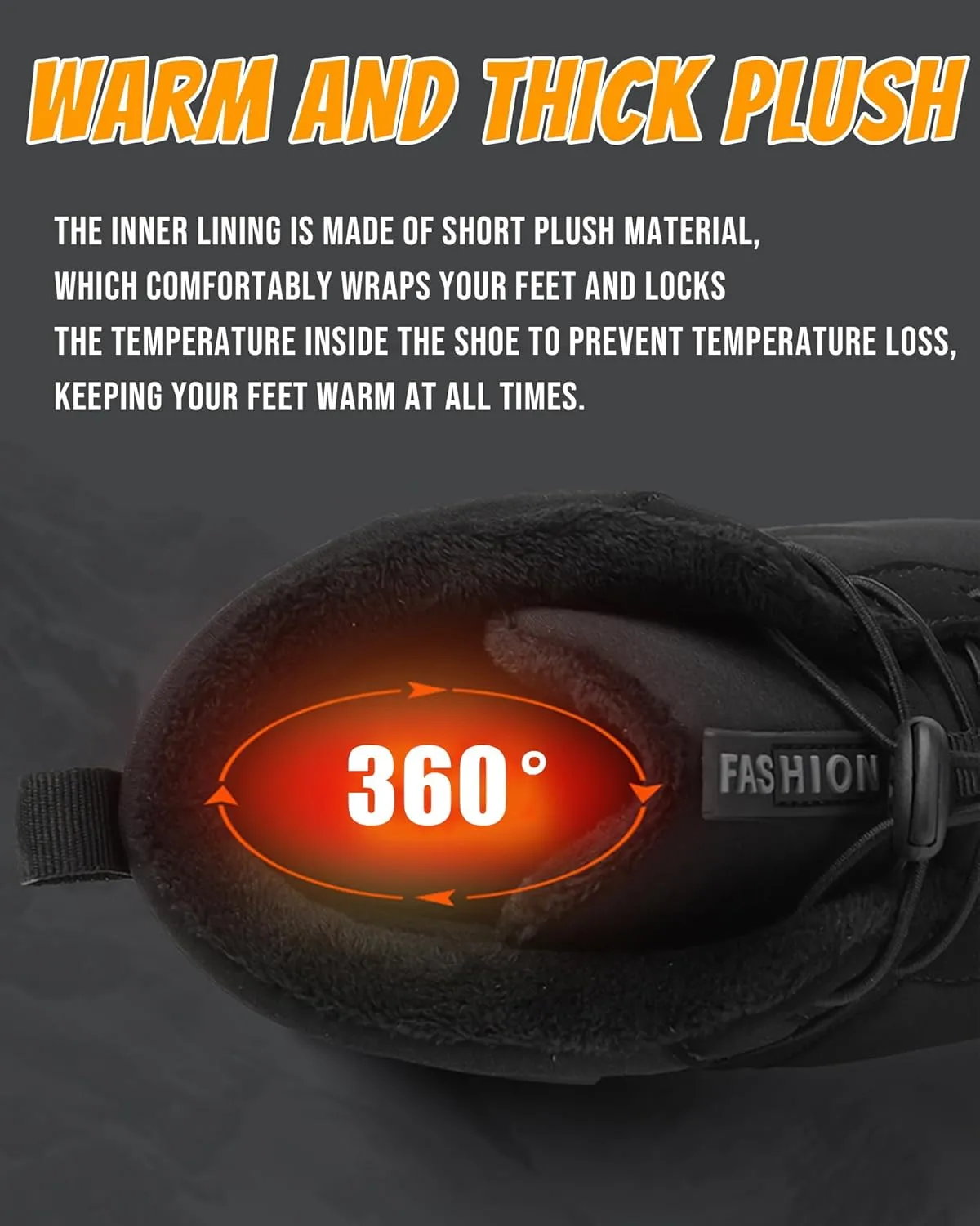 Winter Hike Barefoot boot Shoes for Women Men Waterproof Fleece warmth hiking boots Wide Toe Box Walking shoes