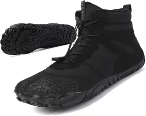 Winter Hike Barefoot boot Shoes for Women Men Waterproof Fleece warmth hiking boots Wide Toe Box Walking shoes