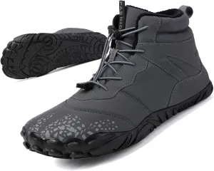 Winter Hike Barefoot boot Shoes for Women Men Waterproof Fleece warmth hiking boots Wide Toe Box Walking shoes